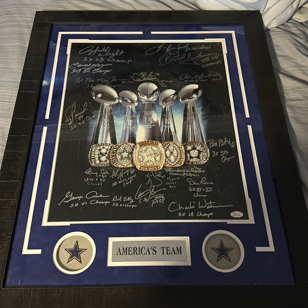 Dallas cowboys picture frame